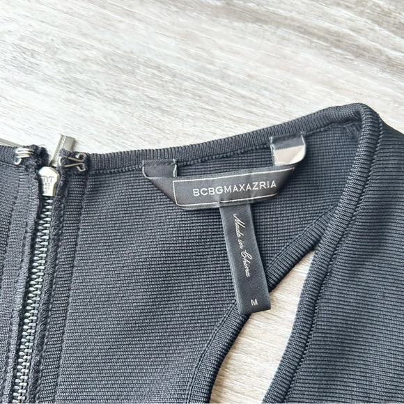 BCBGMAXAZRIA  Gisela Black Body-con Dress - Picture 7 of 15